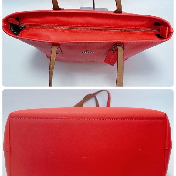 Coach x Disney Mickey Mouse City Zip Tote Red Leather Limited Edition F58957 - Picture 7 of 14